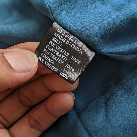 Ark & Co. Teal Open Back Dress, Size M - Picture 4 of 4